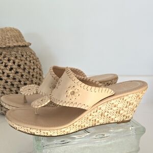 Jack Rogers Wedge Sandal Shoe Size 8.5M